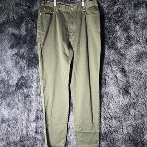 Levi’s 512 Slim Fit Women’s Pants Olive Green Size 14 Red Tab Y2K Stretch